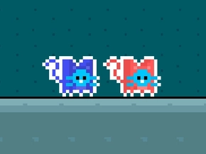 Red and Blue Cats on Astra Games!